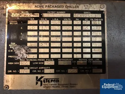 USED Ketema Ketema Chiller, Model DDCA95