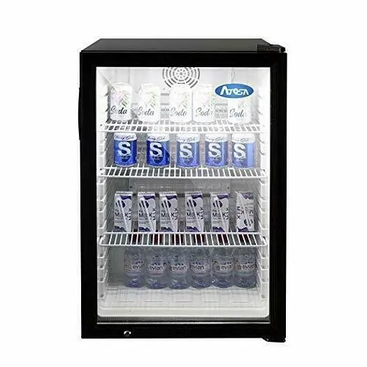 5 CU FT Glass door refrigerator