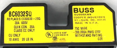USED BUSSMANN BC6032SQ