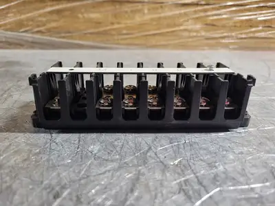 75 Amp Panel Mounted Terminal Block 2 Row 8 Position
