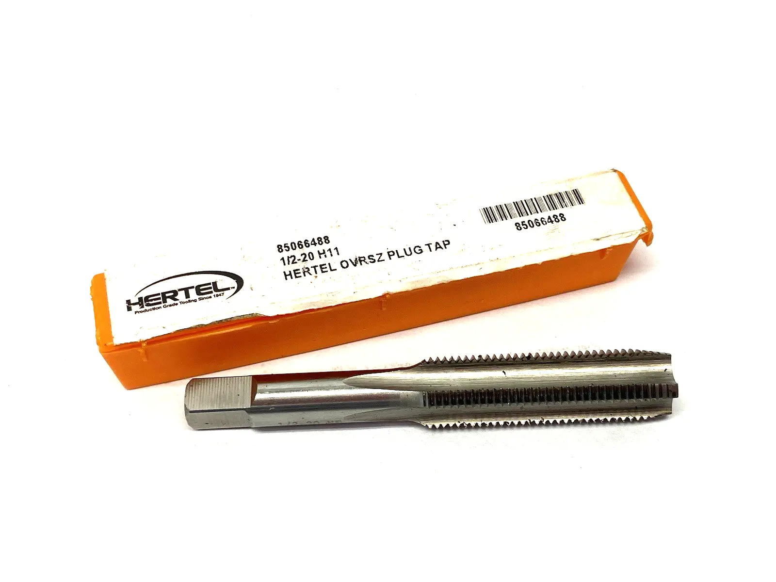 New | in-Stock HERTEL STRAIGHT FLUTE TAP: 1/2-20 UNF, 4 FLUTE, PLUG CHAMFER, HSS Taps & Dies Michigan US | Maverick Industrial Sales #1091310