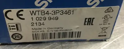 Used SICK SICK WTB4-3P3461 Sensors South Carolina US | Palmetto Automation #1157802