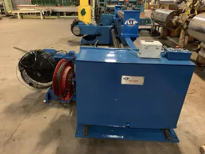 A & F MDL. RS-60 105" WIDE X 72" DIAMETER SHAFTLESS FLOOR PICKUP UNWIND STAND