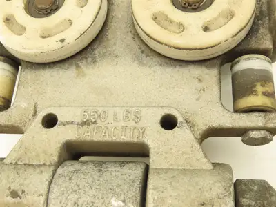 Ingersoll Rand ZRA1  1/2 Ton 1100Lb Overhead Hoist Push Trolley Z-Rail *Read*