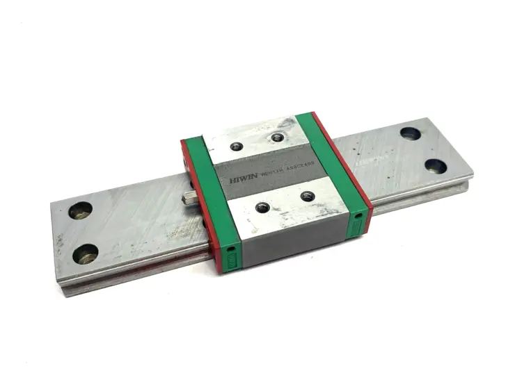 Used HIWIN LINEAR GUIDEWAY BLOCK AND RAIL, 1-BLOCK, 140MM RAIL Misc Industrial Equipment | Maverick Industrial Sales #1098763