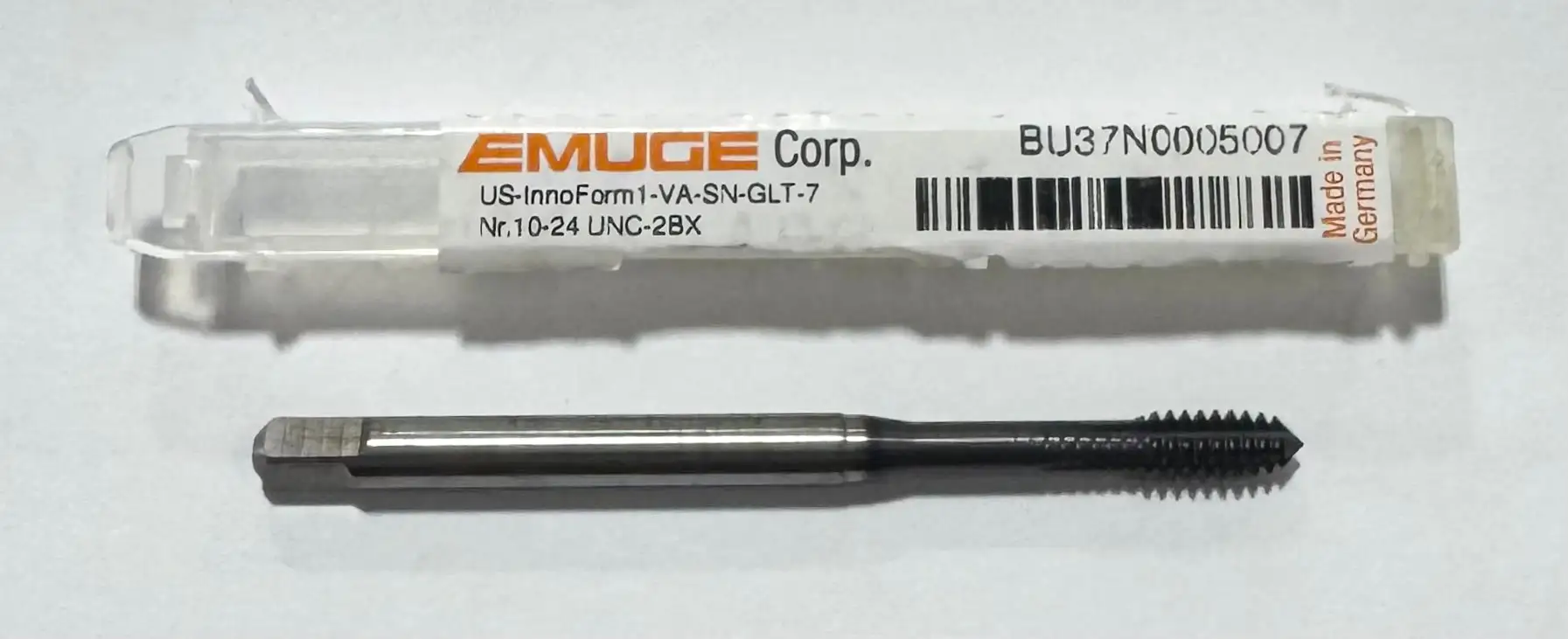 Emuge 10-24 UNC-2BX HSSE Thread Forming Tap GLT-7 Coated