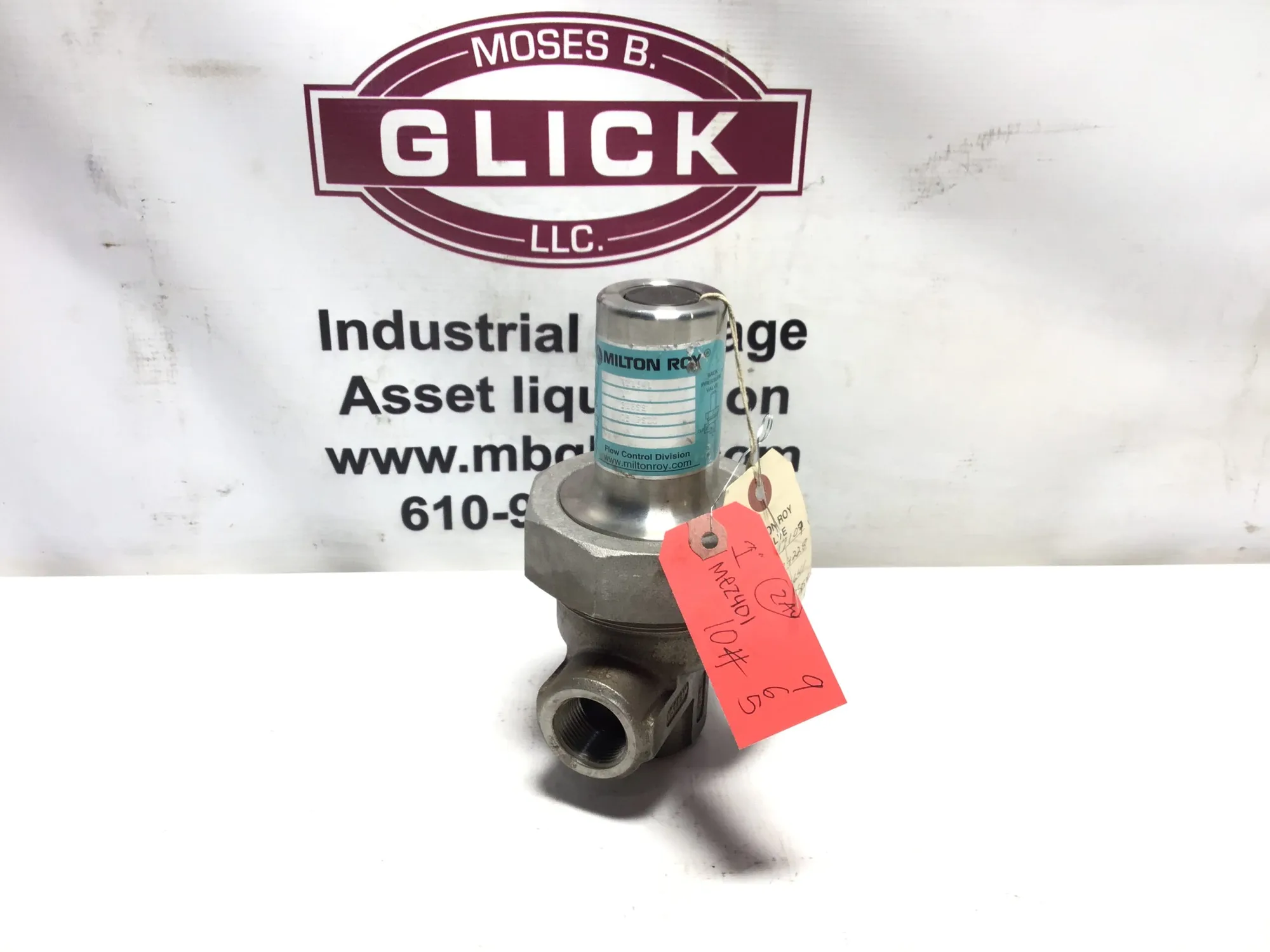 NEW! Milton Roy VB1641 Back Pressure Valve 1″ 316ss 75 PSIG