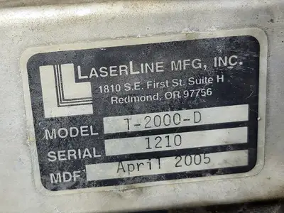 Used 2005 LASERLINE T-2000-D Surveying Equipment British Columbia CA | Lenmark #279361