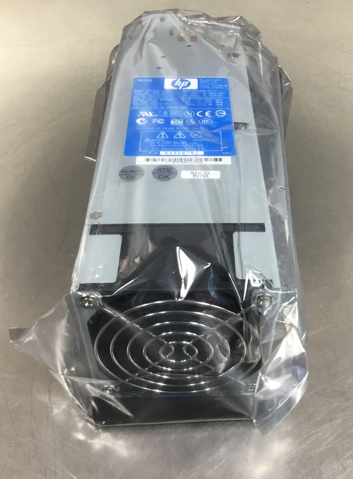 HP PS-3701-1C / 382175-501 ProLiant ML350 In: 120/240V Out: 12VDC 725W
