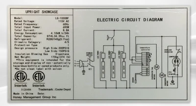 171-0053 48” Self Contained Glass 2 Door Reach In Cooler