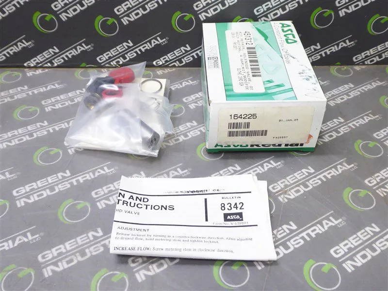 ASCO 164225 Solenoid Valve Rebuild Kit New NIB