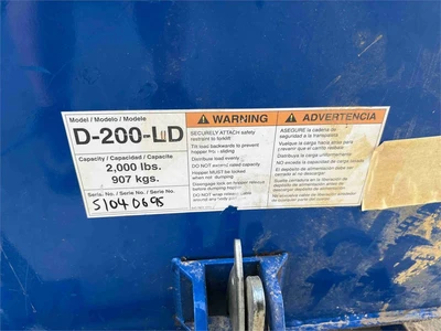 Used ULINE D-200-LD Hoppers California US | MachineryMax #1321419