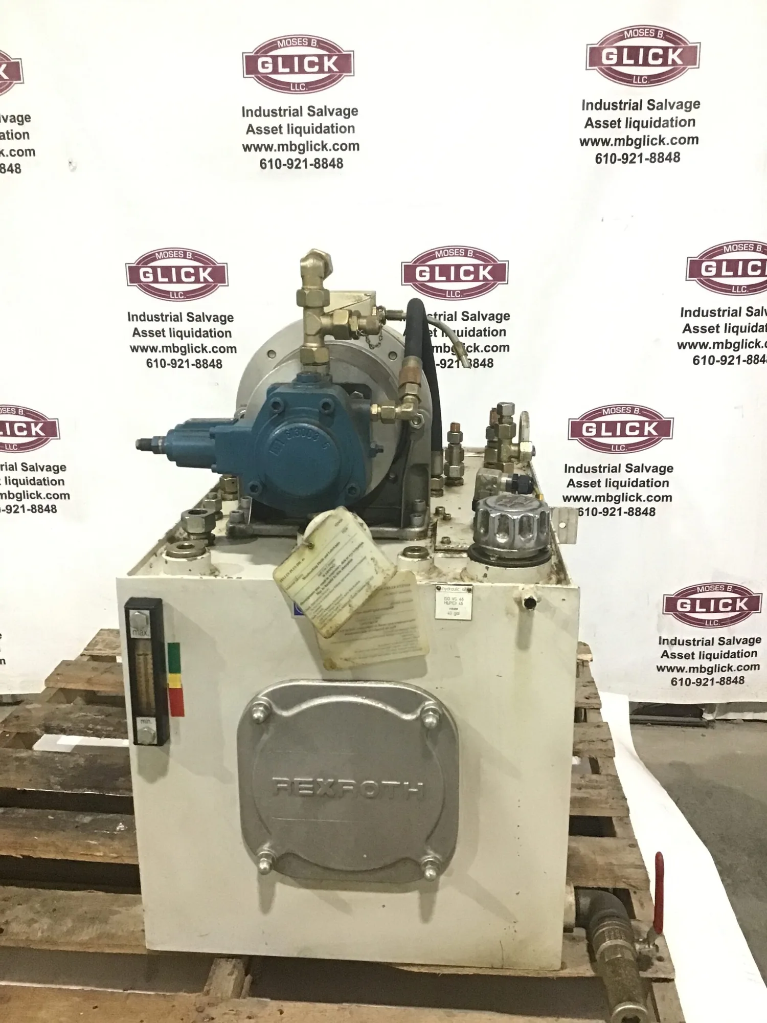 Rexroth PV7-20/20-20RA01MA0-10 Hydraulic Unit 120L Tank Capacity