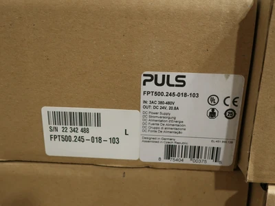 Used PLUS FTP500.245-018-103 AC/DC Power Supplies Ohio US | Aucto #1396630