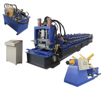 80-320 Automatic C/Z Purlin Quick Changed Roll Forming Machine in China