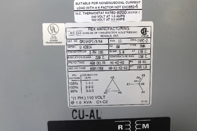 USED REX MANUFACTURING DA11H1P1/X/K4