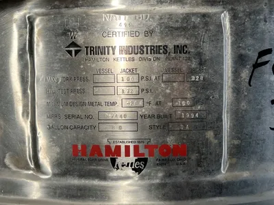 Hamilton 80 Gallons 80 Gal Hamilton Double Motion Kettle, S/s