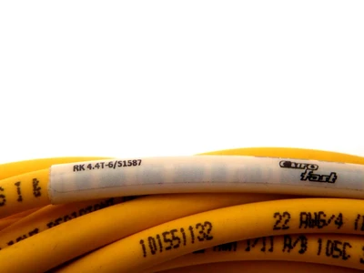 USED TURCK ELEKTRONIK 20' EUROFAST MOLDED CORDSET PLC M12