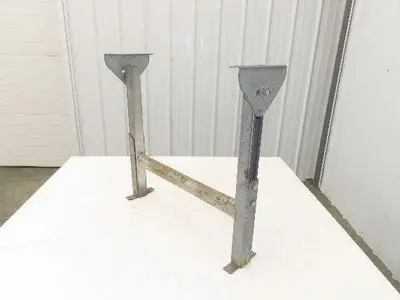 Automotion 23"W Conveyor Leg Stationary Floor Support 22" to 30"H Galvanized