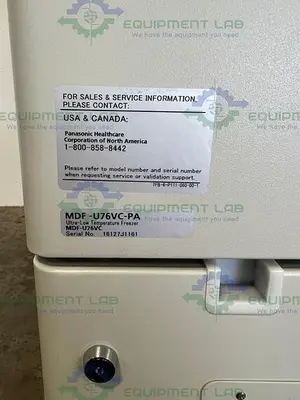 USED PANASONIC MDF-U76VC-PA VIP+ SERIES -86ºC ULTRA LOW  FREEZER 25.7 CU. FT., 220V