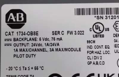 Allen-Bradley 1734-OB8E/C Output Module Loc4E46