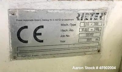 Used RIETER ASG600 Pelletizers Illinois US | Aaron Equipment #86569