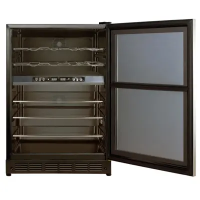 Magic Chef 44 BOTTLE/140 CAN DUAL ZONE WINE AND BEVERAGE IN STAINLESS STEEL