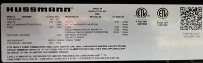12-0044 Hussmann IMX4I6M 6’ Remote Cooler ISLA In-Line Deli Island End Case