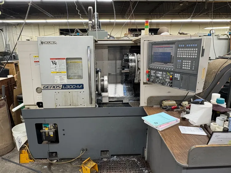 Used 2011 OKUMA GENOS L300-M CNC Lathes Illinois US | Machinery Management #776838