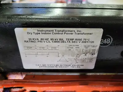 NEW INSTRUMENT TRANSFORMERS, INC. 3CPT5-95-30-1382B
