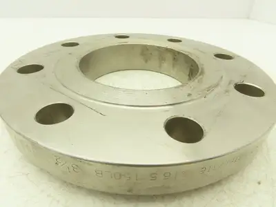 Enlin 316L Stainless Pipe Flange 3-1/2" Socket Weld 8-Bolt Class 150