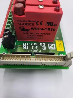 USED OPTO 22 OPTO 22 G4PB16 MODULE RACK & 15 WRC4-OB5S WESTERN OUTPUT MODULES 4-ODC5