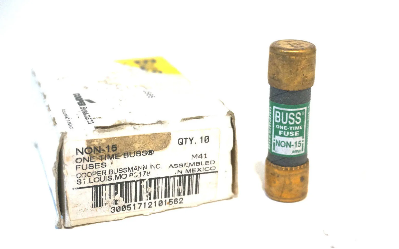 10 NEW BUSSMANN NON-15 FUSES NON15