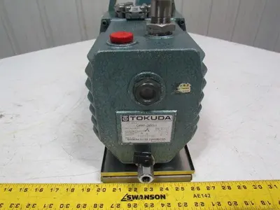Tokuda DRP-360II Rotary Vane Vacuum Pump 360L/Min 1Hp 220V 3PH