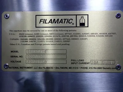 Used FILAMATIC DAB324 Filling Machines Ohio US | HGR 24 #727662