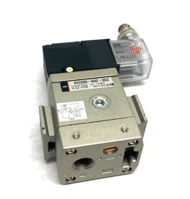USED SMC SOFT START-UP VALVE, BODY PORTED, M12 4-PIN DIN PLUG