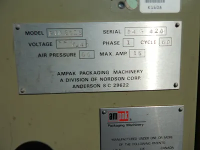 USED AMPAK OVERWRAPPER PIA 3105