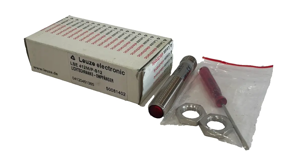 NEW LEUZE ELECTRONIC LSE 412M/P-S12 PHOTOELECTRIC SENSOR 50081402 LSE412MPS12