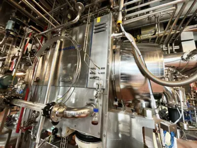 Krauss-Maffei HZ 800 Ph CIP peeler centrifuge, 316SS.
