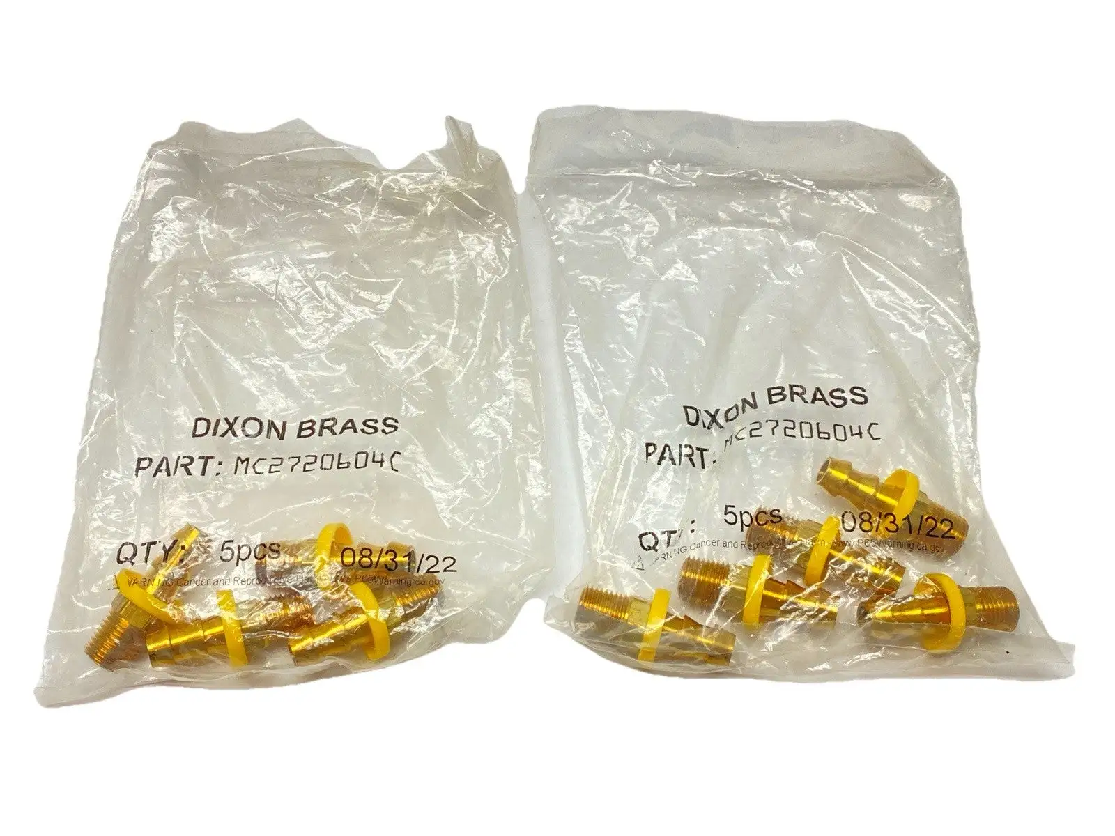 NEW DIXON PUSH-ON HOSE BARB ADAPTER 1/4" NPT X 3/8" HOSE ID LOT OF 9