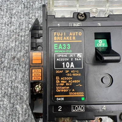 Used Fuji EA33 10A Circuit Breakers California US | Davliegogo LLC #1706362