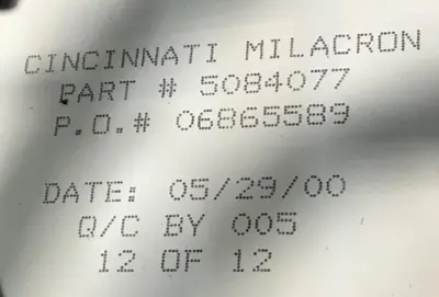 Used CINCINNATI MILACRON 5084077 Robot Parts Michigan US | Ideal Machinery #1250256