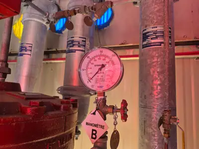 Containerized Foam Fire Suppression System w/ Deluge Valve, Potter Controls & Piping Manifold