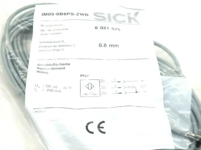 NEW SICK OPTIC ELECTRONIC IM05-0B8PS-ZWB 0.8MM CABLE IM050B8PSZWB