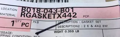 Used Fisher / Emerson _UNKNOWN_ Seals & Gaskets South Carolina US | Palmetto Automation #1271983