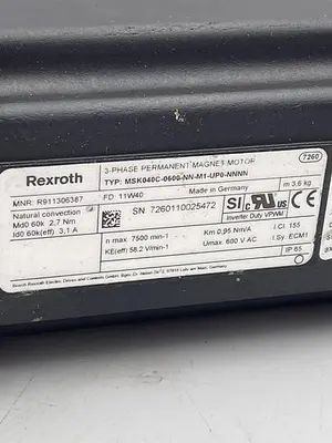 Used REXROTH REXROTH MSK040C-0600-NN-M1-UP0-NNNN WITTENSTEIN LP 090-M01-10-111 Misc Electrical & Power Parts | ND Industrial Surplus #1216397