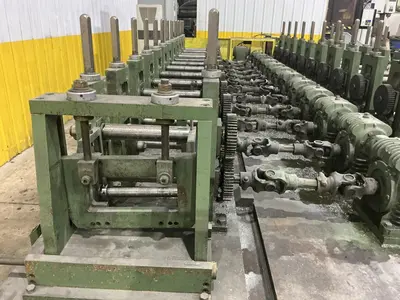10 & 12 STAND X 2" BRADBURY SIDE BY SIDE U JOINT DRIVE ROLLFORMER: YOBRO #24947