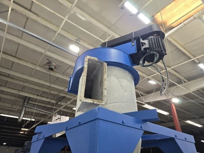 24" Wide X 108" L Witte Fluid Bed Dryer / Classifier With Cyclone
