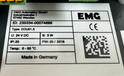 NEW EMG AUTOMATION ECU-01