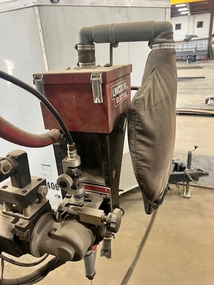 USED LINCOLN ELECTRIC SUB ARC MANIPULATOR SYSTEM W/ PANDJIRIS S-160 & LINCOLN ELECTRIC 1000 SD POWERWAVE POWER SOURCE